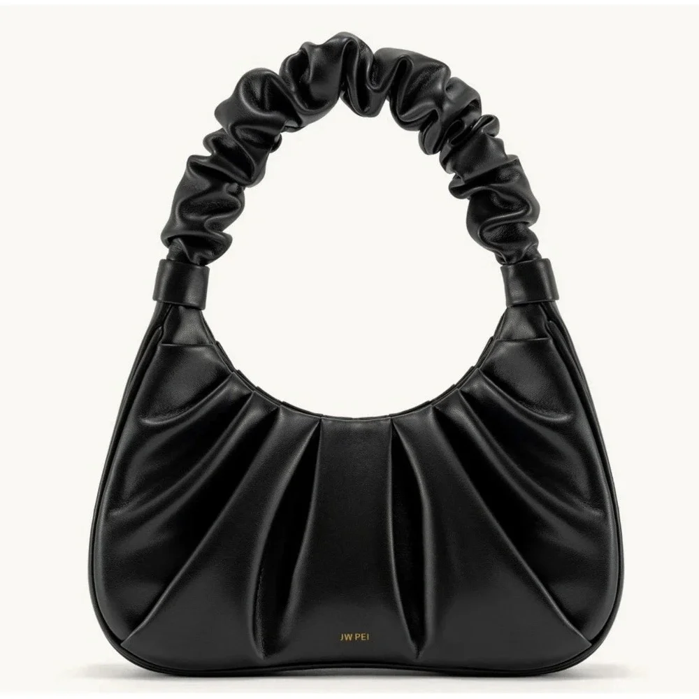 JW PEI Gabbi Ruched Mini Hobo Shoulder Bag BLACK Nordstrom Y2K 90s Style Chic